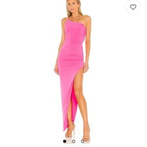 Nookie Vibrant Pink One-Shoulder Dress